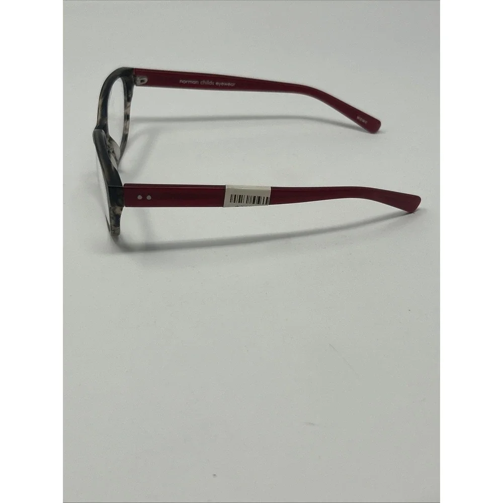 NWT Norman Childs SCHENLEY Eyeglasses 52-16-140 MBMR Adult Red Frames